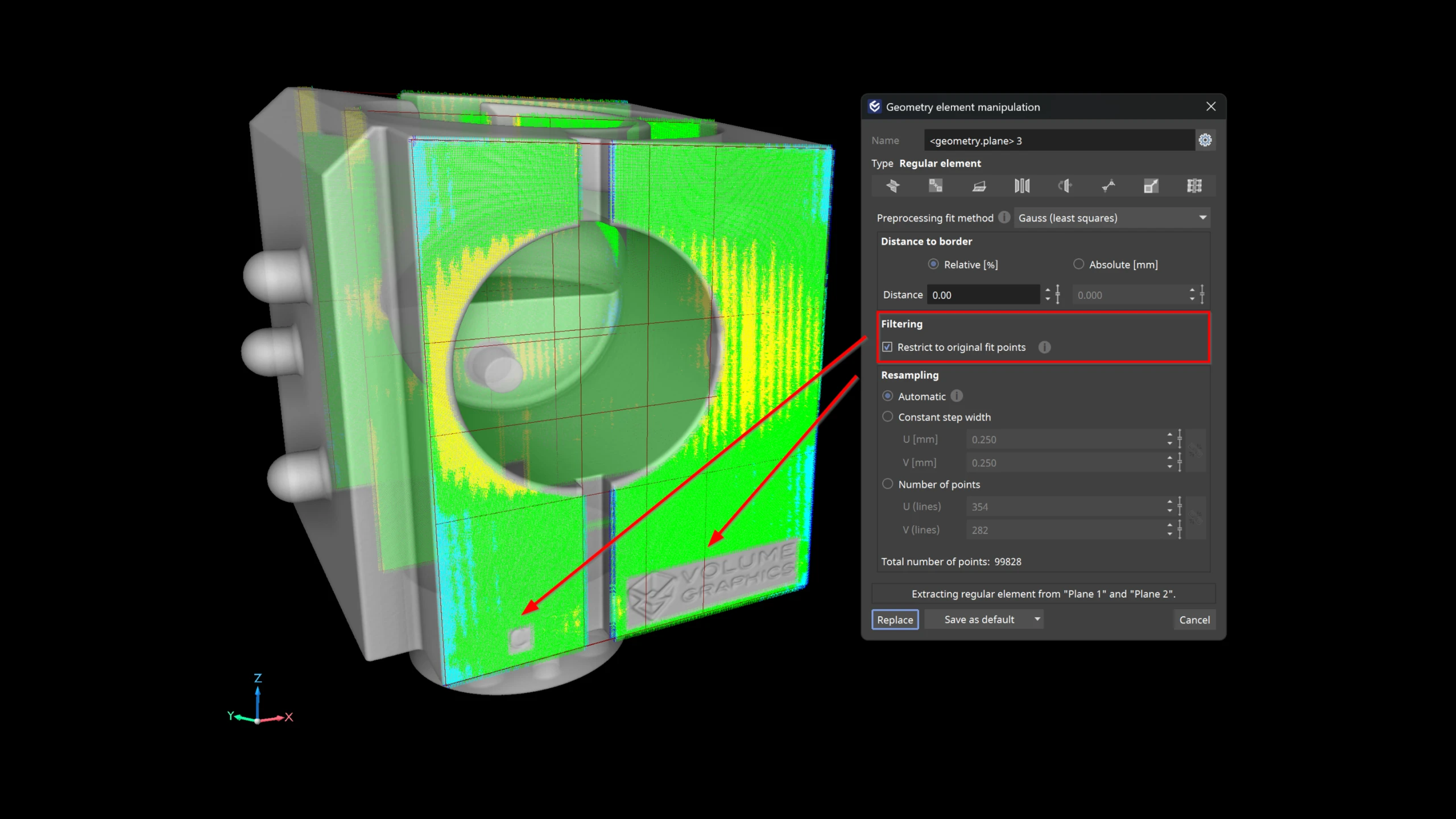 Restrict fit point sampling to original points