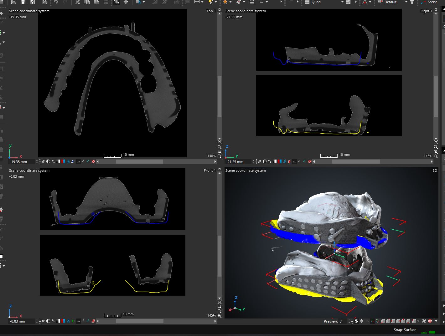 Importing two meshes of the horseshoe